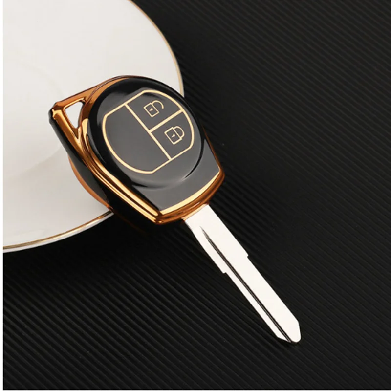 TPU Car Key Case Cover Shell Fob for Suzuki Swift Grand Liana SX4 Window Vitara Amagatarai Keychain Accessories