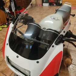 For Yamaha TZR125 1987-1992 TZR 125 Windscreen Motorcycle Accessories Windshield Wind Screen Deflector Fairing 1988 89 1990 1991