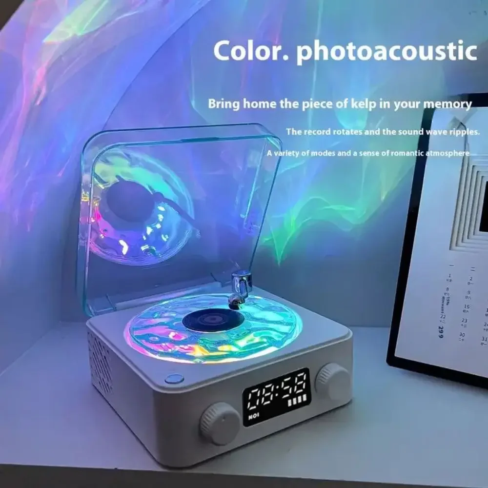 

Mini Retro White Noise Bluetooth Speaker Portable Vintage Sleep Aid Bluetooth Speaker Subwoofer with RGB Light Support TF Card