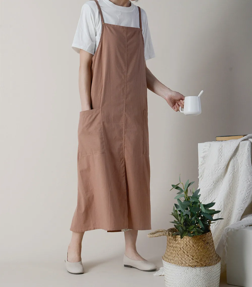 Nordic Cotton Waterproof Aprons for Baking, Art Painting, Florist Aprons, Coffee Shop, Bar, Hotel, Waiter, Kitchen, Chef, Barber