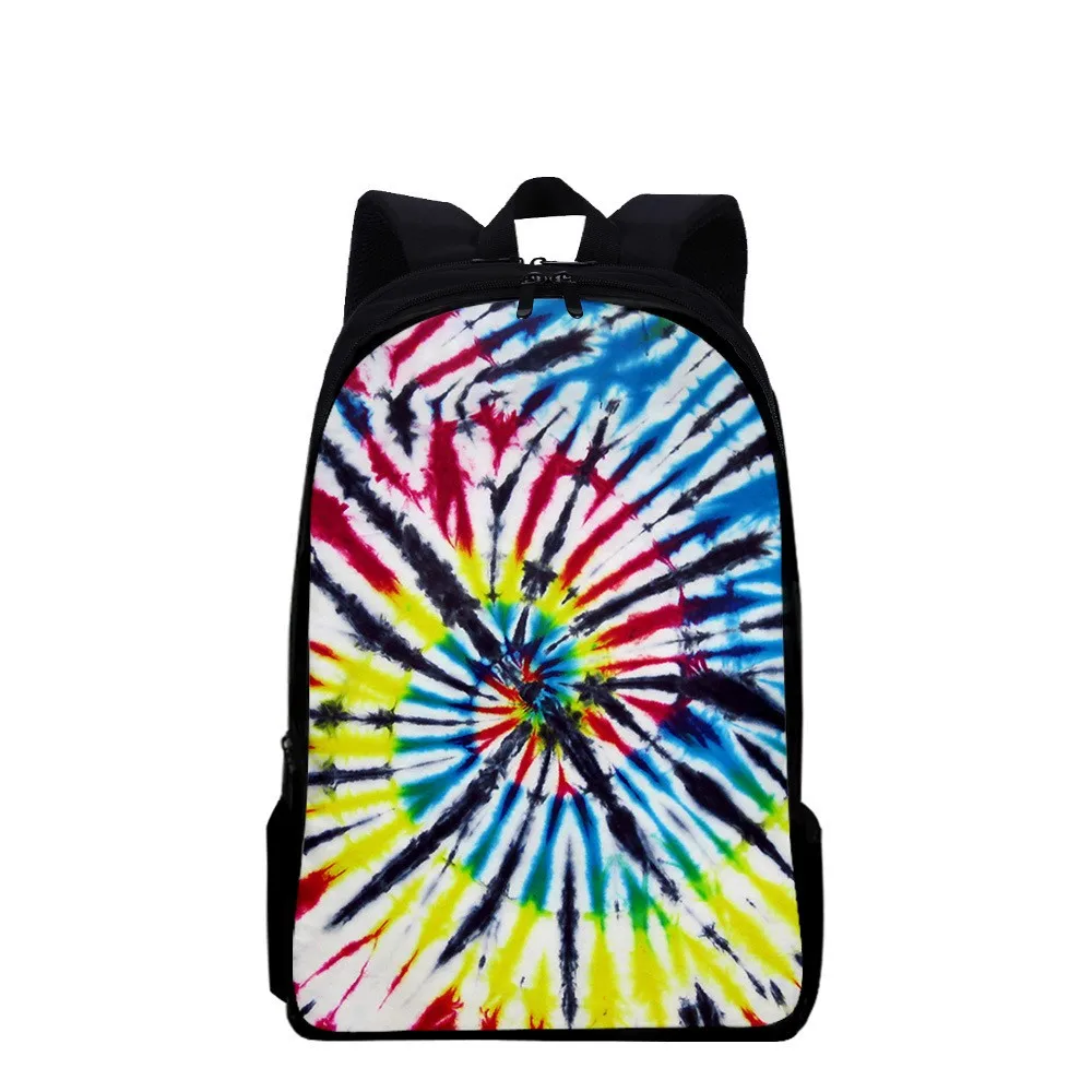 Creative Cool Tie Dye Print Student School Bag Girls Boys Book Bag Women Men Casual Travel Rucksacks Teenager Daily Backpacks