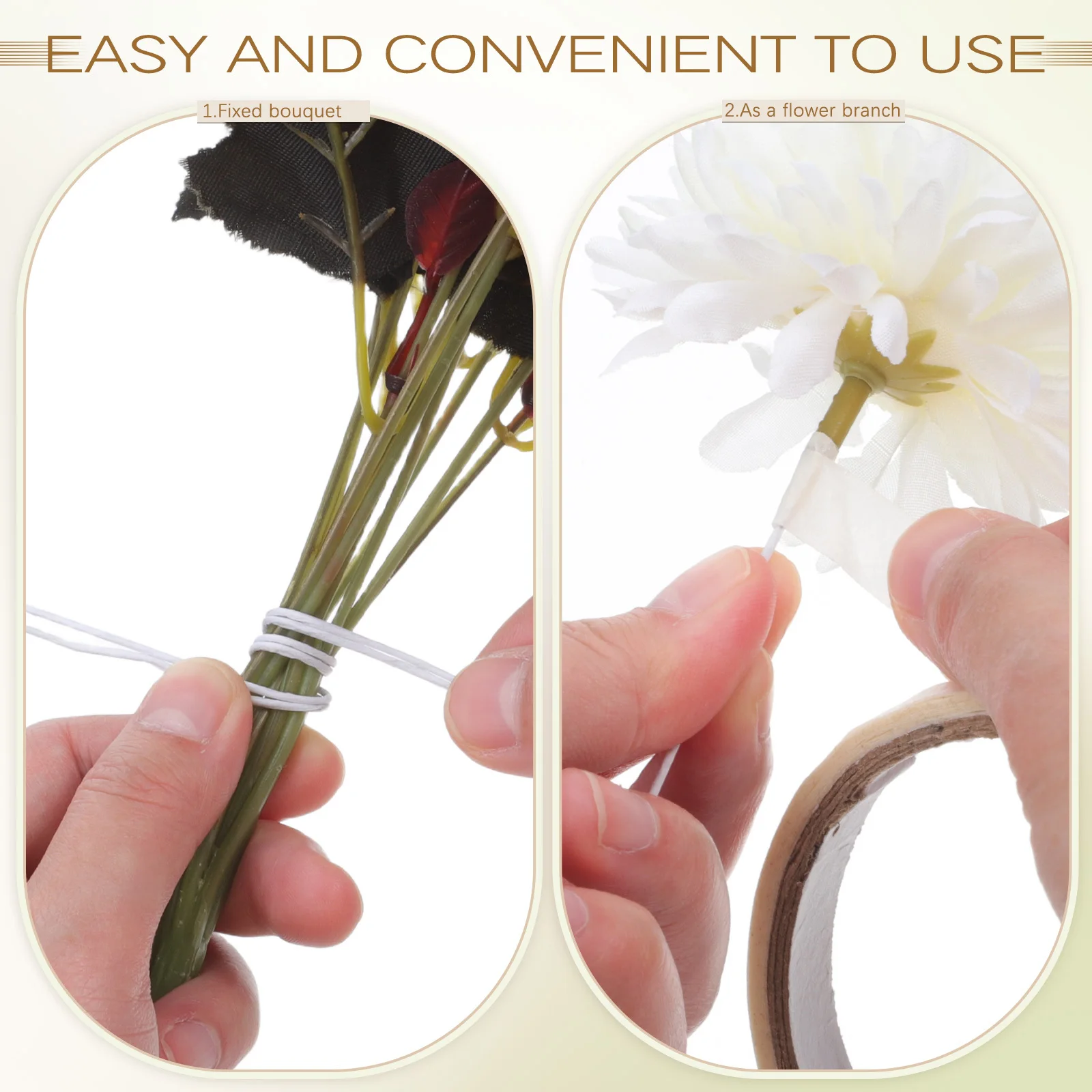 100 قطعة أسلاك الزهور الحديدية Pip Berry Garland أسلاك يدوية لتغليف باقة وسيقان إكليل التوت ذاتية الصنع #2