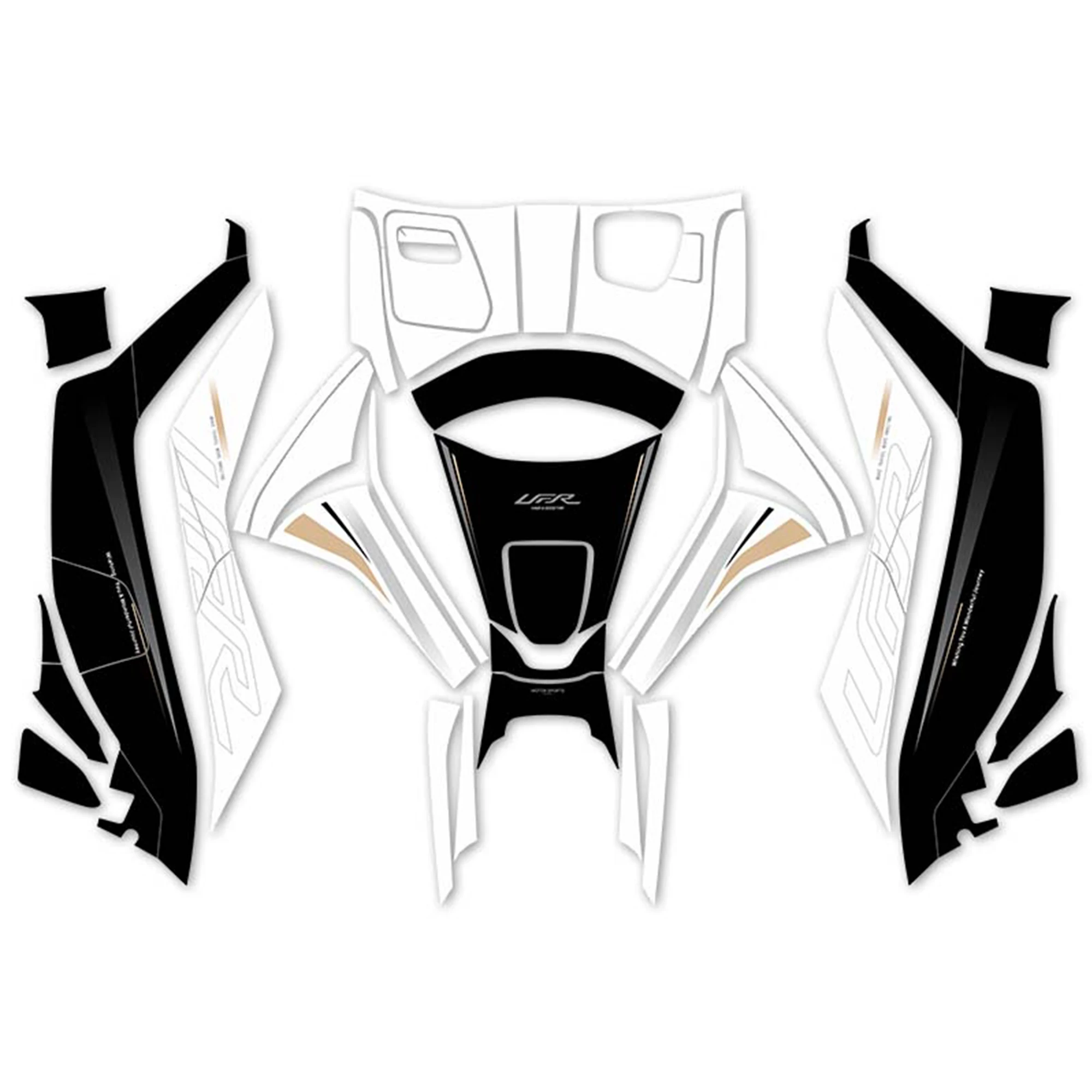Compatible with Haojue UFR150 Motorcycle Anti Slip Tank Pad Sticker Scratch Resistant Fuel Tank Protector Decal Scooter Accessor 4