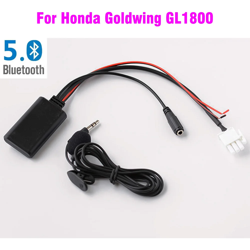 Motorcycle 3pin bluetooth 5.0 Wireless Adapter Stereo Music For Honda Goldwing GL1800 1800