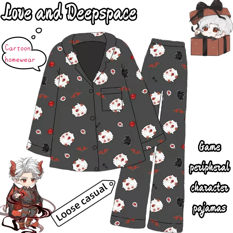 ألعاب ثانوية جديدة من Love and Deepspace Sylus حول بيجامات كرتونية مخصصة ومبتكرة بأكمام طويلة تناسب ملابس المنزل