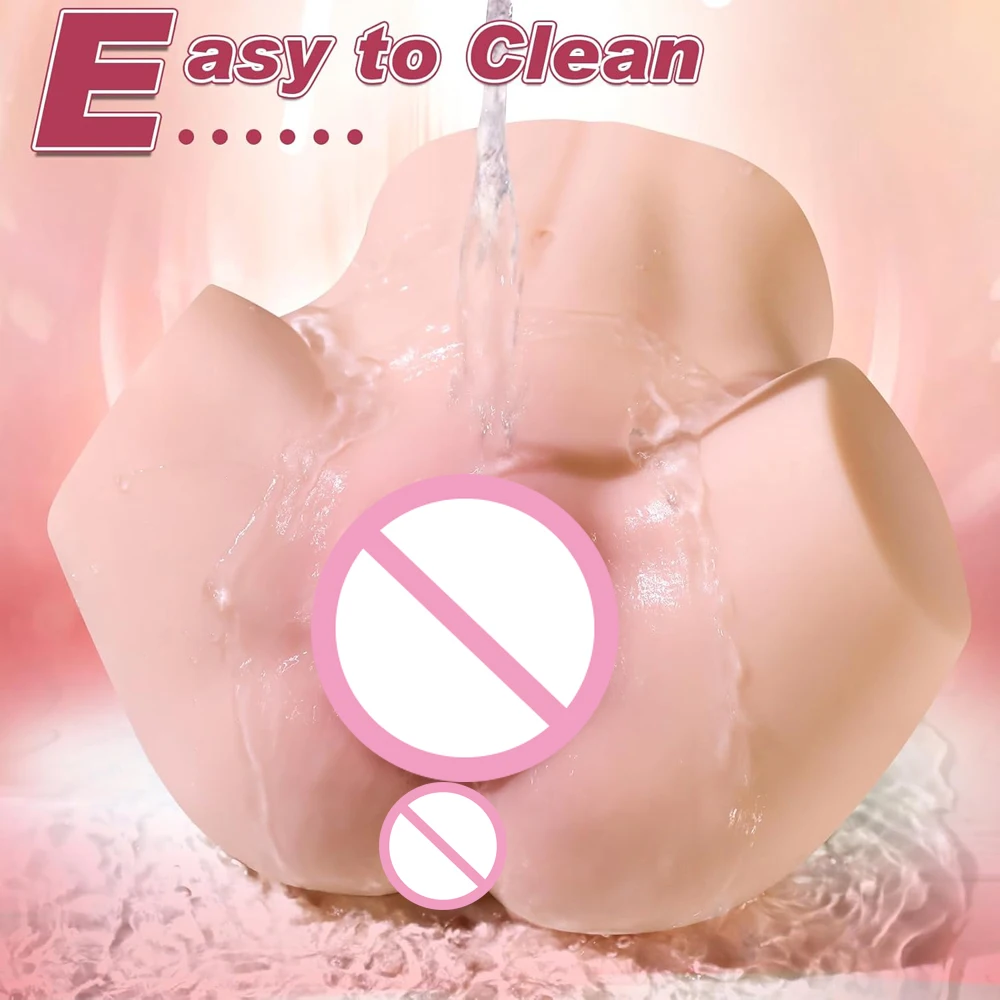 Realistic Male Masturbator Buttocks, Featuring a Full-waist Design and Dual-channel Simulation with 3D Voluptuous Textures