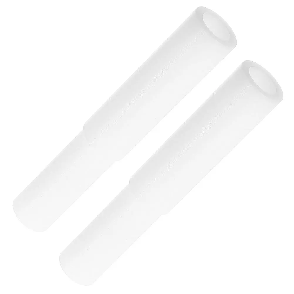 

2pcs Club Shaft Extension 13.27Mm White Carbon Steel Golf Shaft Extender For Iron Wood Putter Durable Replacement Golf