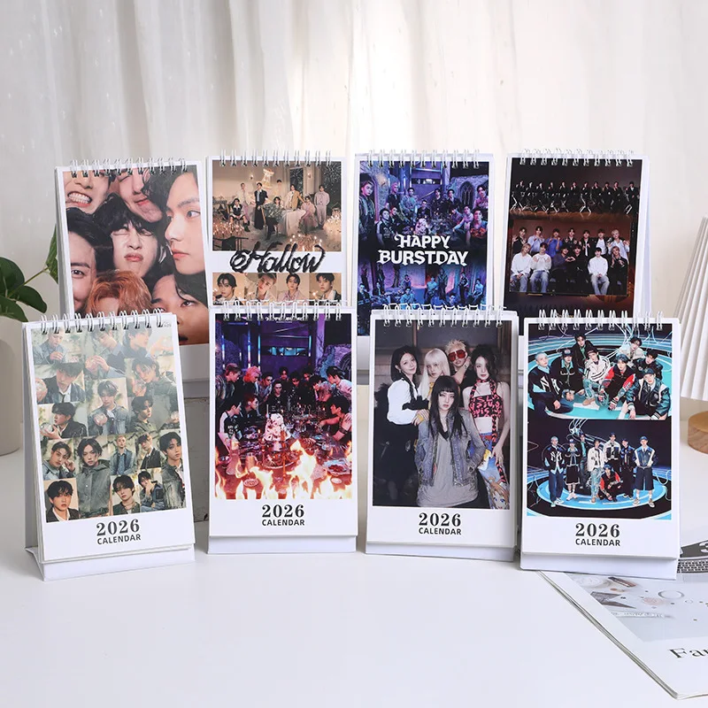 

KPOP Idol IDLE YUQI 17 MINITEEN HOLLOW Merch Album 2026 Desk Calendar Display Decor Gifts Accessories