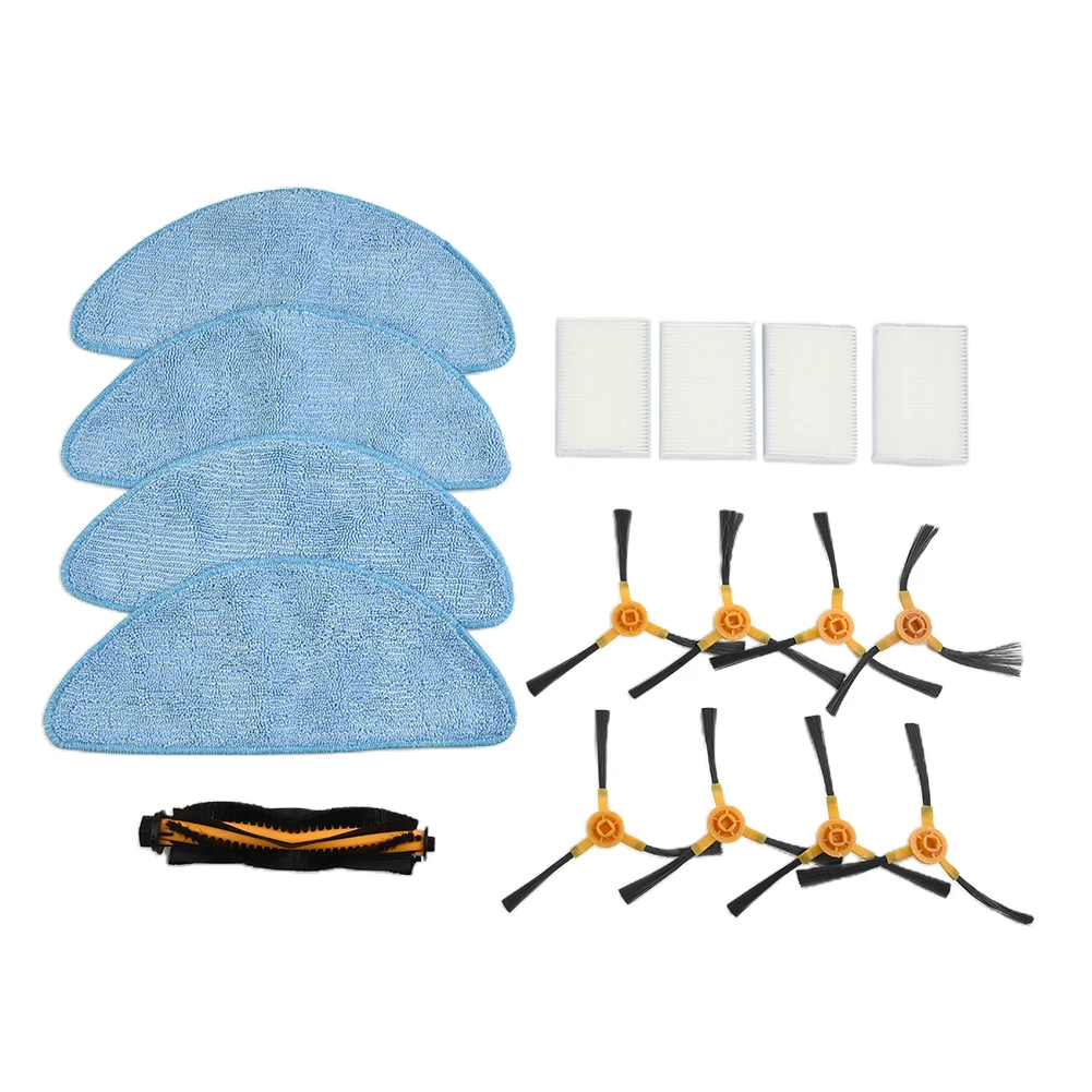 

Vacuum Cleaner Roller Brush + Side Brush + Mop Cloth + Filter Set For Kabum 700/500 Cleaning Tools