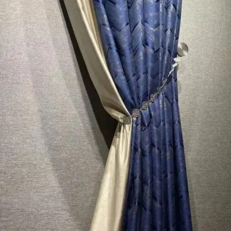 

Custom Size Fashion light Luxury European Curtains for Living Dining Room Bedroom Simple Vertical White Tulle Window Decor