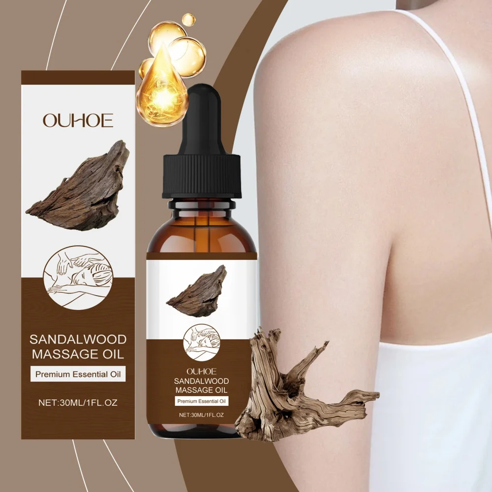 

Sandalwood massage essential oil moisturizes, soothes, and relaxes. Natural plant extracts relieve fatigue and improve dryness