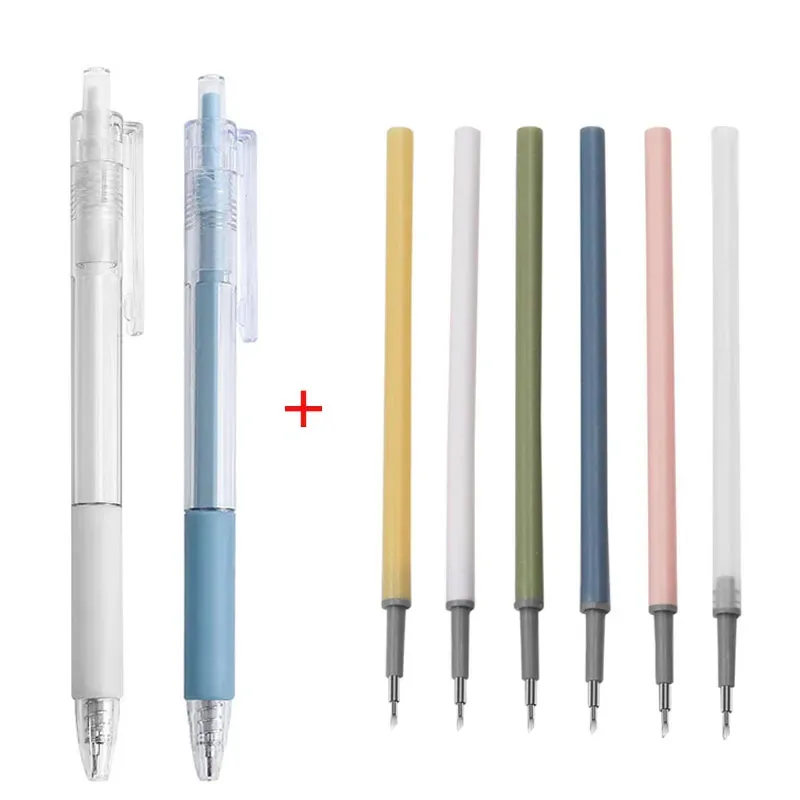 1/2set Art Utility Knife Pen Refill Set Express Box Knife Paper Cutting Tool Craft Tools Precision Sticker Washi Tape Cutter
