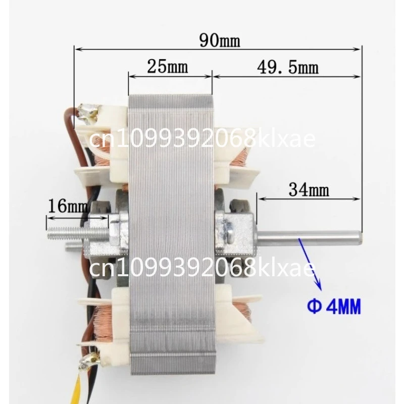 YJF6825 220V European range hood motor S84 cover pole motor kitchen exhaust fan oven blower pure copper wire three speed