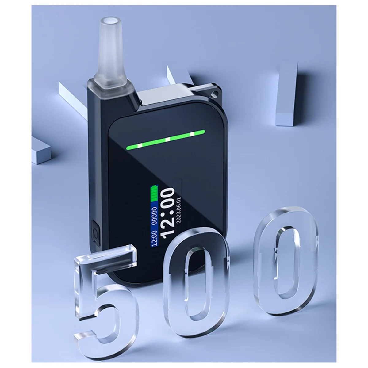 H3 Alcohol Analyzer Detector Mouthpiece Alcohol Tester Alcohol Tester Portable Alcohol Meter Keychain Digital
