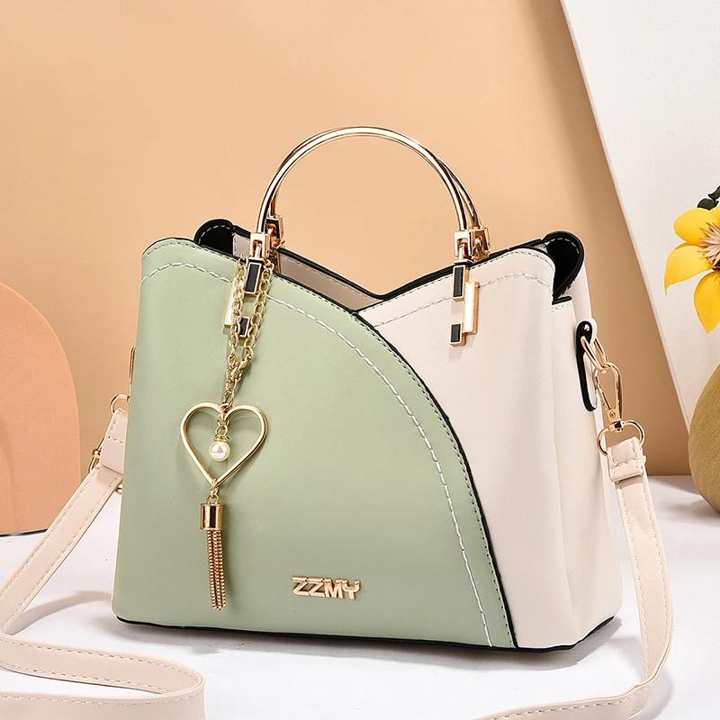 

Trendy Large Capacity Women's Bucket Bag Handbag Fashion Shoulder Crossbody Bag Minimalist Color Block Handbag