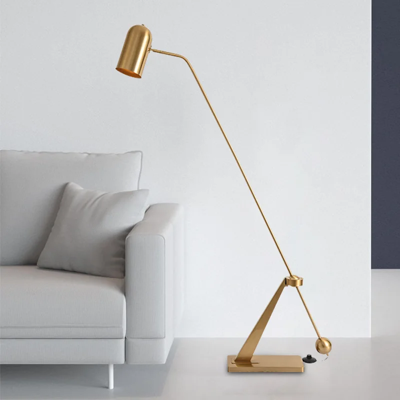 Design Brass Standing Lighting Creative Floor Lamp Family Restaurant Hotel Lobby