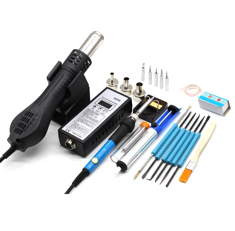 Portable digital display welding table 8858 disassembly welding table hot air gun CNC temperature control