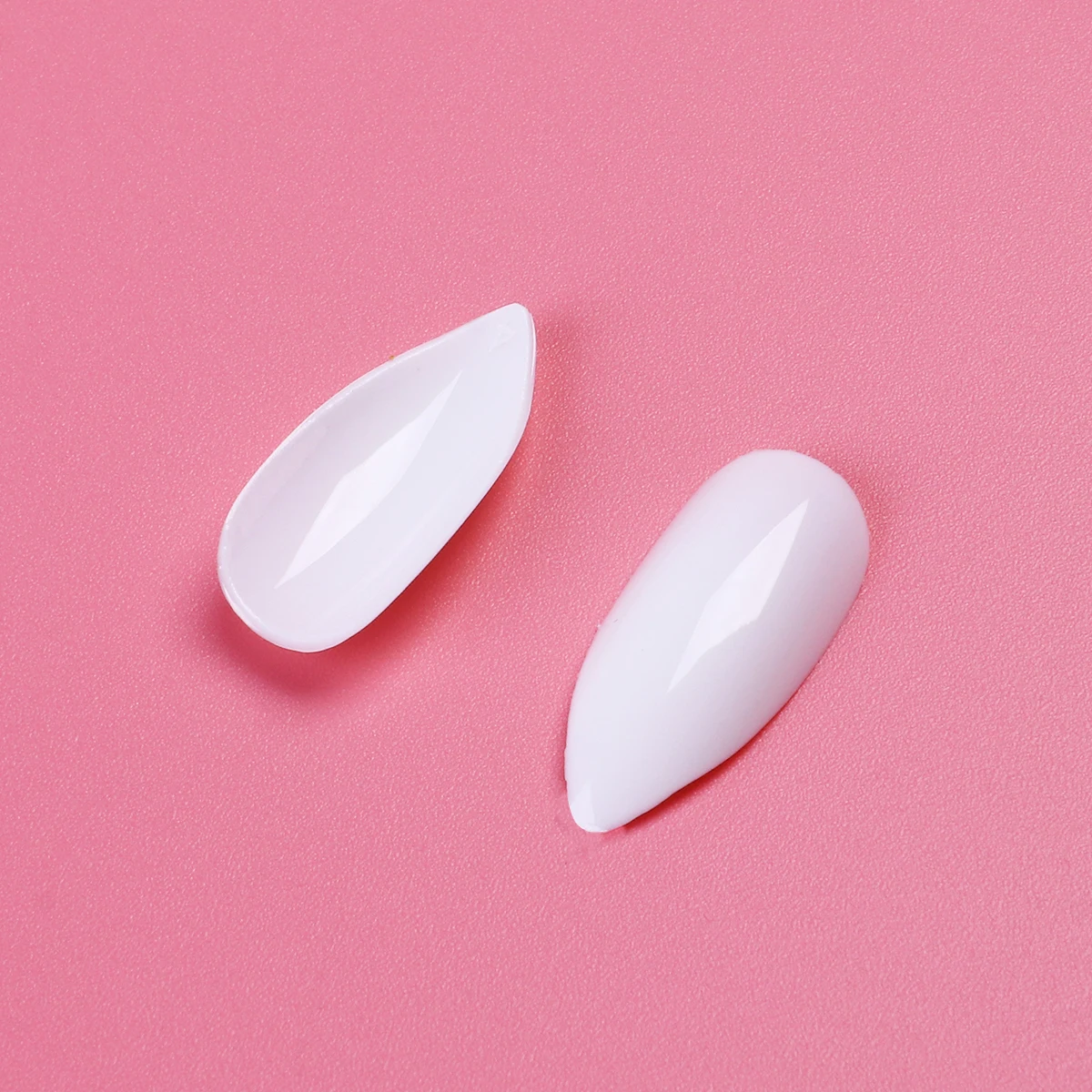 

600 Pcs Full Nail French Tip Press Nails Art Manicure White Tips Kit Water Drop