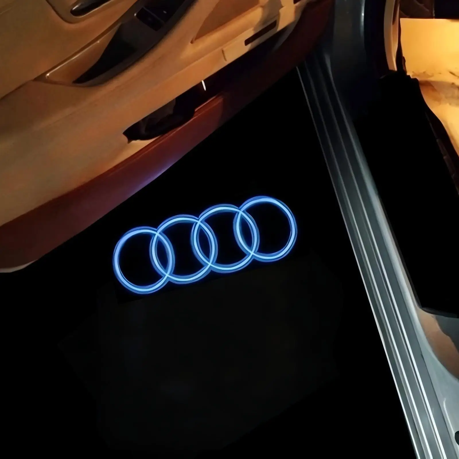 Led logo Car Door Welcome Light For Audi A4 B5 B6 B7 B8 B9 A1 A3 8V 8P 8L A6 C5 C6 C7 A5 A7 A8 Q3 Q5 Q7 TT S3 S6 Sline Quattro