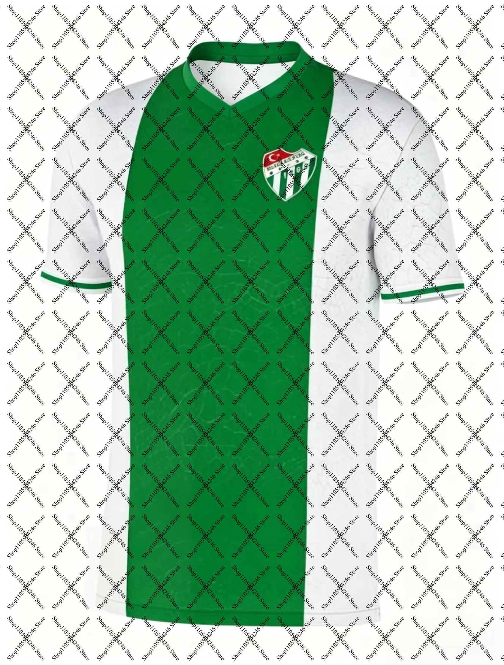 2627 New Bursaspor Football Jersey 3D Print Quick Dry Sports Tee, Family Matching Parent Child T-shirt For Adults & Kids