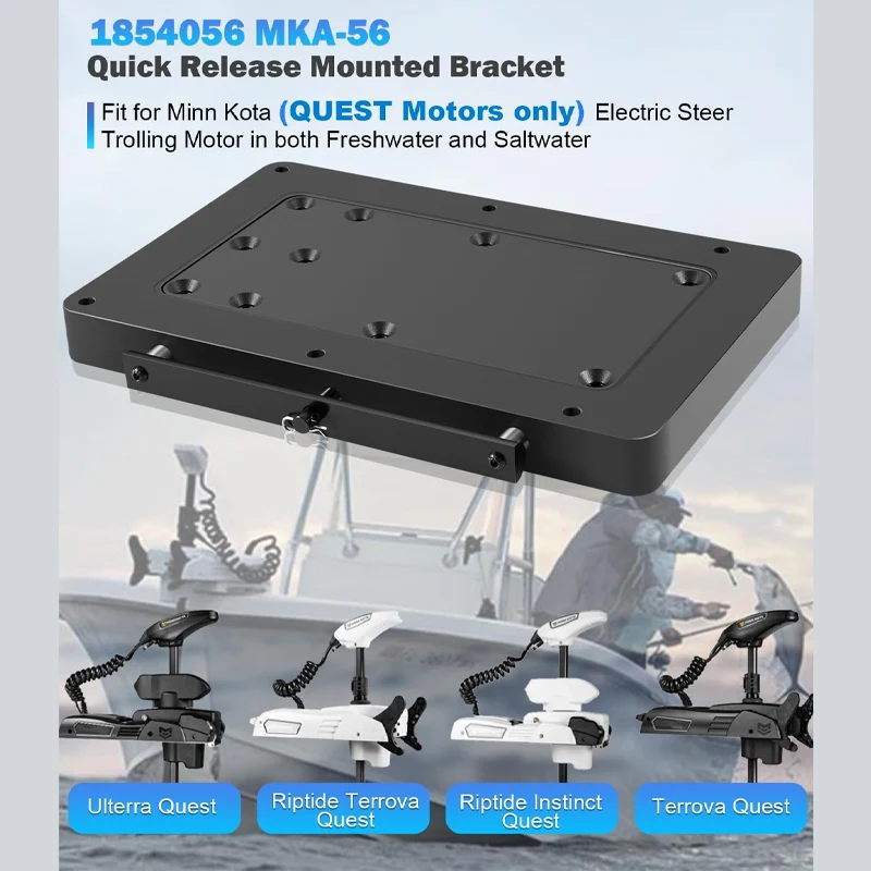 1854056 Quick Release Bracket, Heavy Duty Composite MKA-56 Fit for Minn Kota Terrova, Riptide Terrova, Ulterra