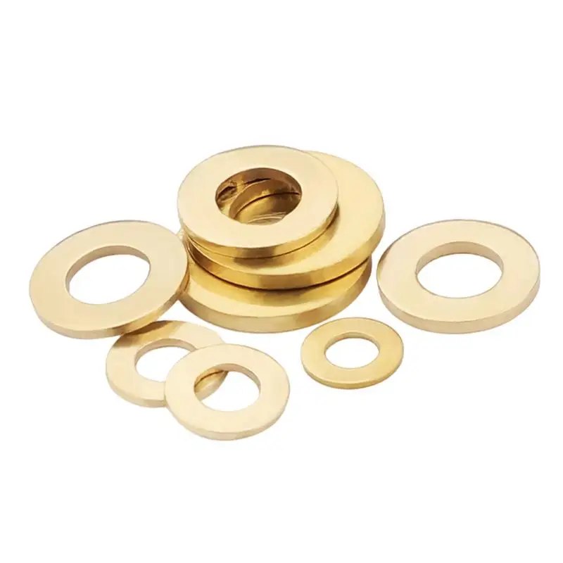 GB97 Brass Flat Washer M2 M2.5 M3 M4 M5 M6 M8 M10 M12 M14 M16 M18 M20 M22 Solid Brass Gasket Shim Copper Metal Meson Pad Spacer