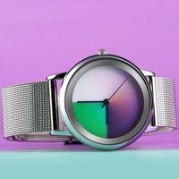 New Unique Women Watch Fashion Casual Colorful Changing Dial Quartz Wriswatch Simple Ultrathin Steel Lady Watches Special Gift - Image 2