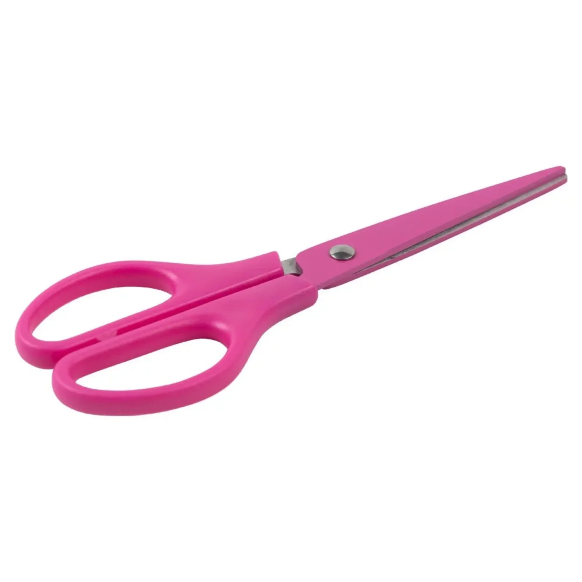 JAM Paper Arts & Crafts Scissors, 6 3/4 in, Fuchsia Pink, Ergonomic Handle & Stainless Steel Pointed Tip Blades, 1 Pack