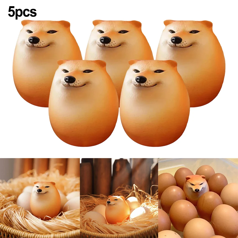 Birthday Gifts Holiday Presents Egg Shape Stress Relief Decor Shiba Inu Collectible Ornament Unique Desk Decoration