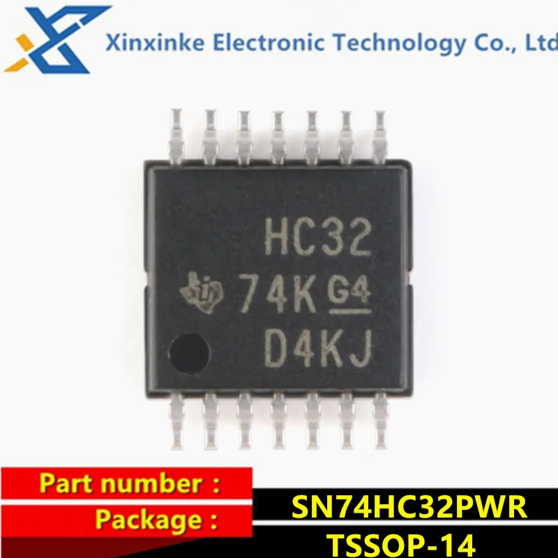 10PCS SN74HC32PWR TSSOP-14 HC32 Logic Gates Quad 2-Input Single-Function Gate Logic ICs Brand New Original