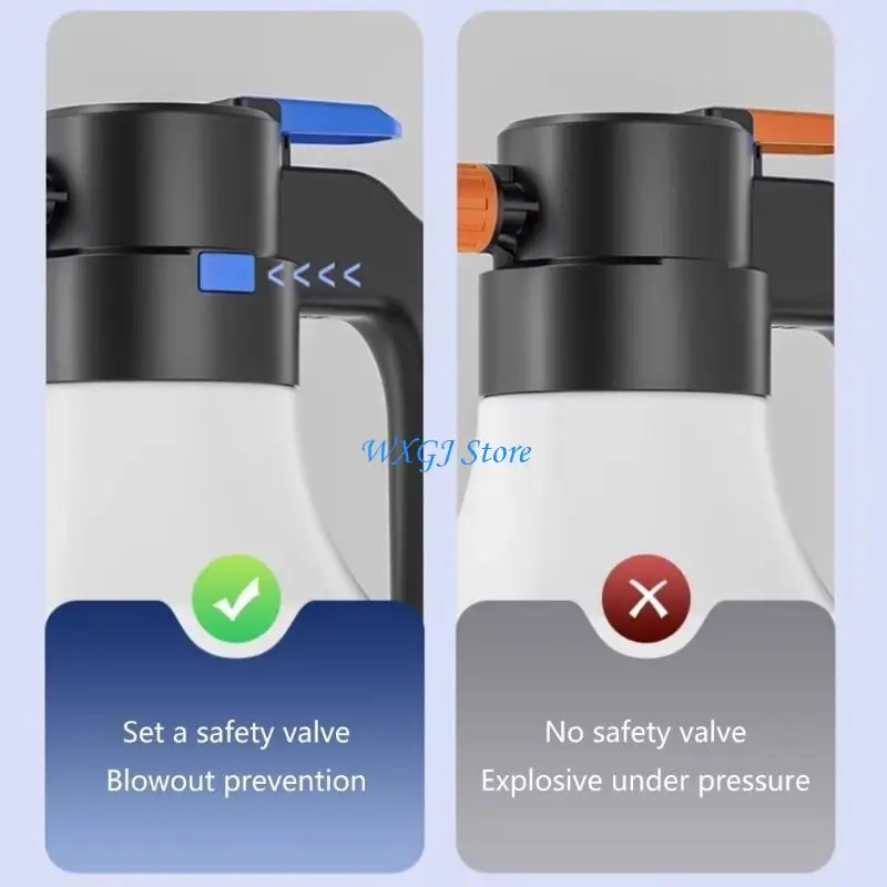 

37JE 1.5L Electric Foam Sprayer Car Wash Foam Lances Watering Cleaner Can Bottole