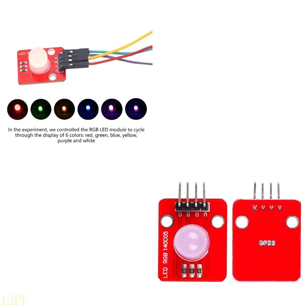 12PF 5V Digital Input LED Module 4P Interfaces Suitable For Creative Lighting Projects Full Color LED Module