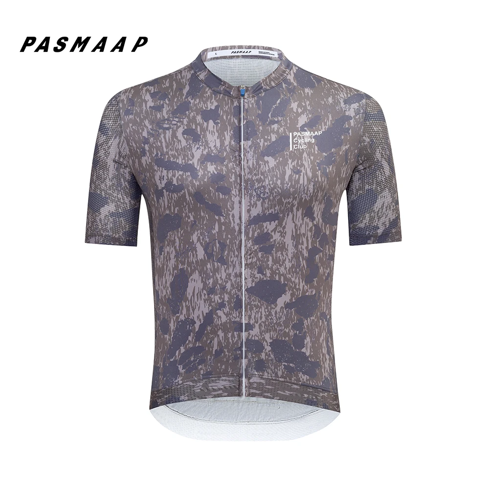 PASMAAP-Cycling Jersey for Men, short Sleeve, Pro Team, MTB, Road Bike Clothing, Breathable Bicycle Shirts, 2025