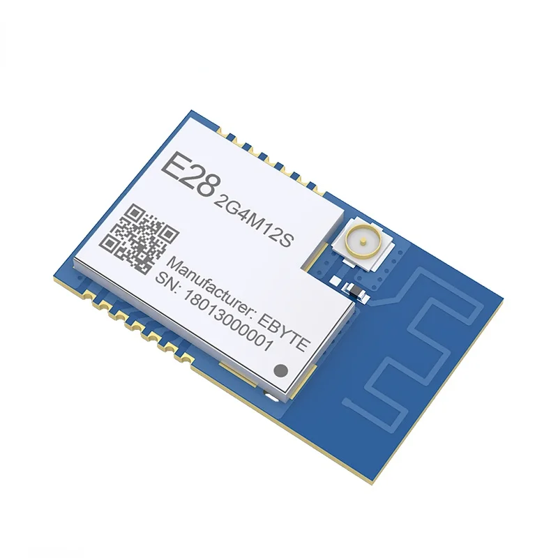 2.4 GHz Module SPI 12.5dBm RoHS 2.0 LoRa Spread Spectrum SX1280 Wireless Module  Bluetooth Wireless RF Transceiver E28-2G4M12S