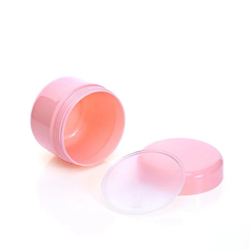 Tarro de plástico rosa para crema, contenedor de maquillaje, caja de cosméticos de muestra, tarro de maquillaje vacío, botellas rellenables, 10g/20g/30g/50g/100g/150g