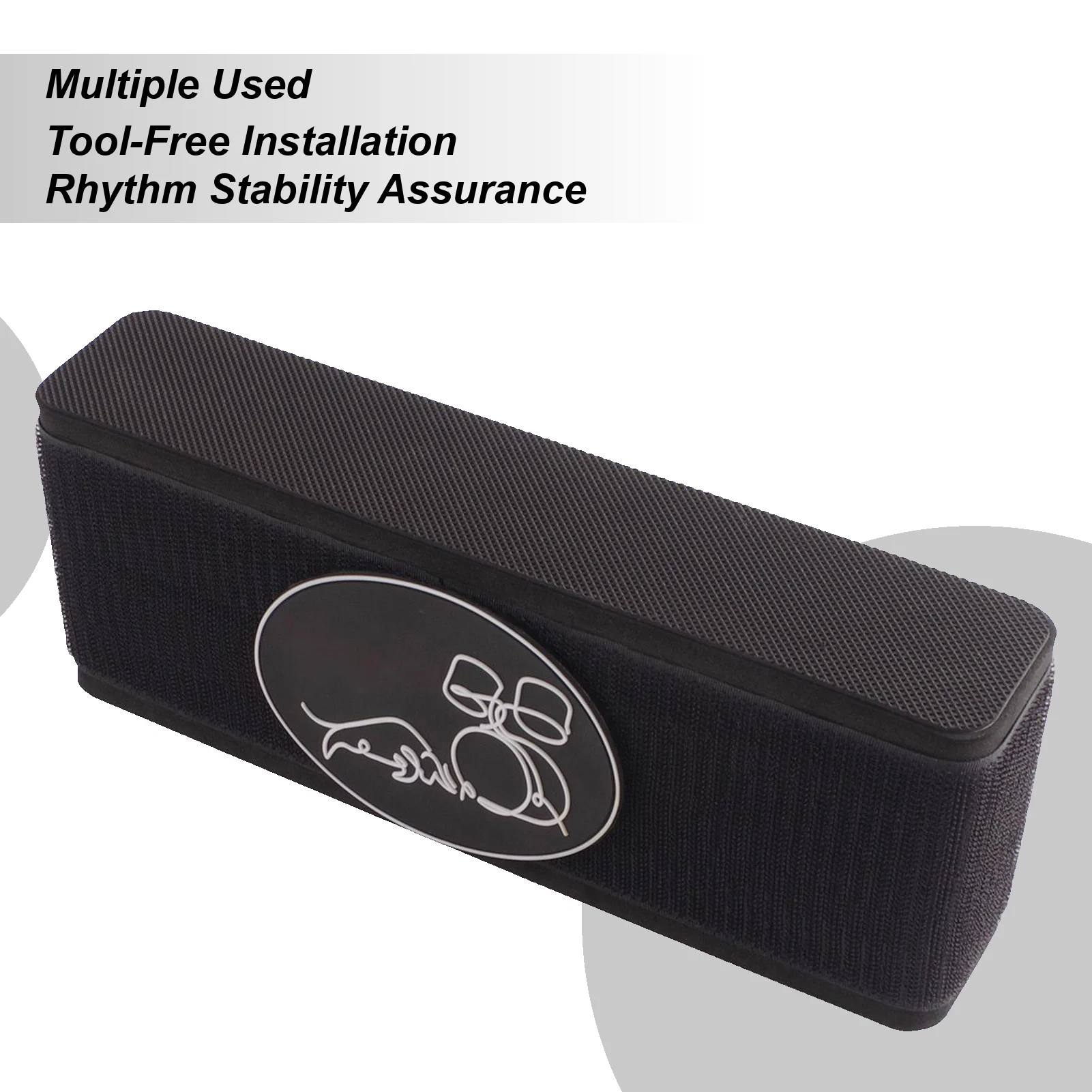 Drum Stopper Bass Drum Fixer Noise Reduction Anti-Slip Mat For Practice Room Band Rehearsal Live Performance Music Lessons