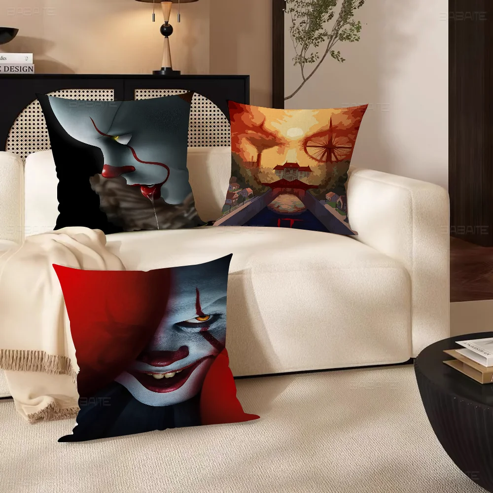 Hot Pennywise Clown Float It Horror Personalized Pillow Cover Kids Bedroom Wild Party Decor Pillowcase Kid Birthday Shower Gift