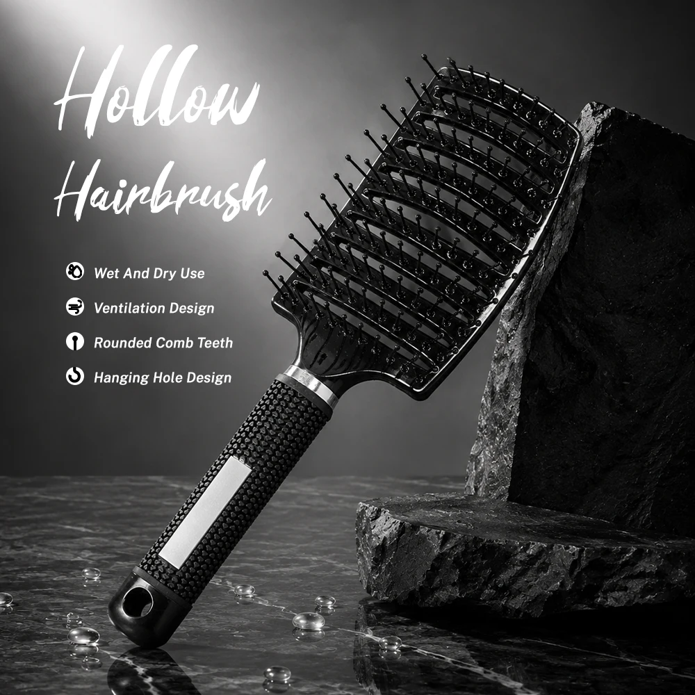 Hair Brush Detangling Hairbrush Bristle&Nylon Women's Wet Curly Hair Scalp Massage Comb Salon Hairdressing Styling Tools