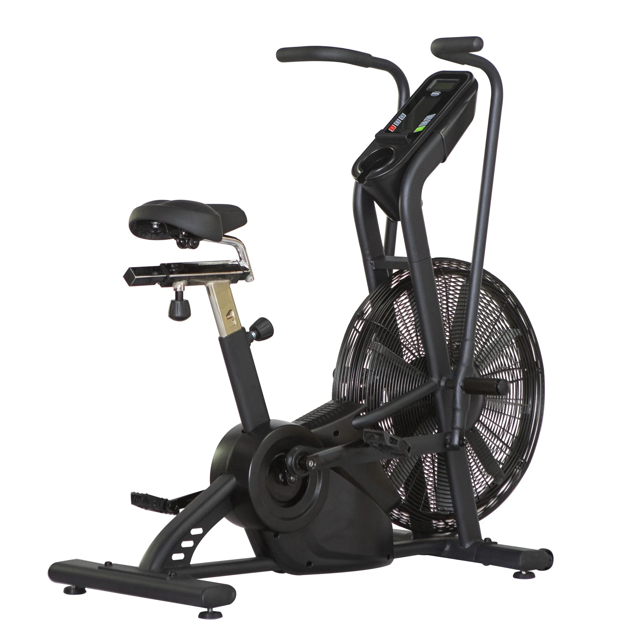 Adjustable Resistance Stationary Air Bike - Ideal for Cardio Workout and Strength Training