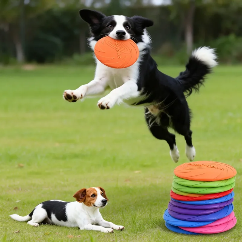 Interactive Silicone Flying Sa - đánh giá và giá Flying Disc Dog Training Toy