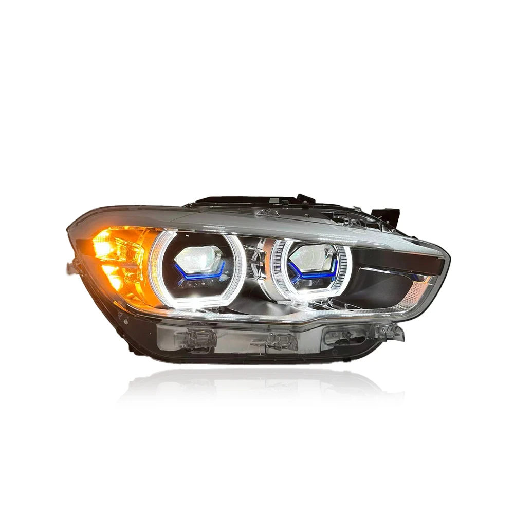 For BMW 1 Series F20 2015-2018 Headlights Assembly Upgrade LED Lens Accessories Flashing Turn Light Startup Effect Plug and Play