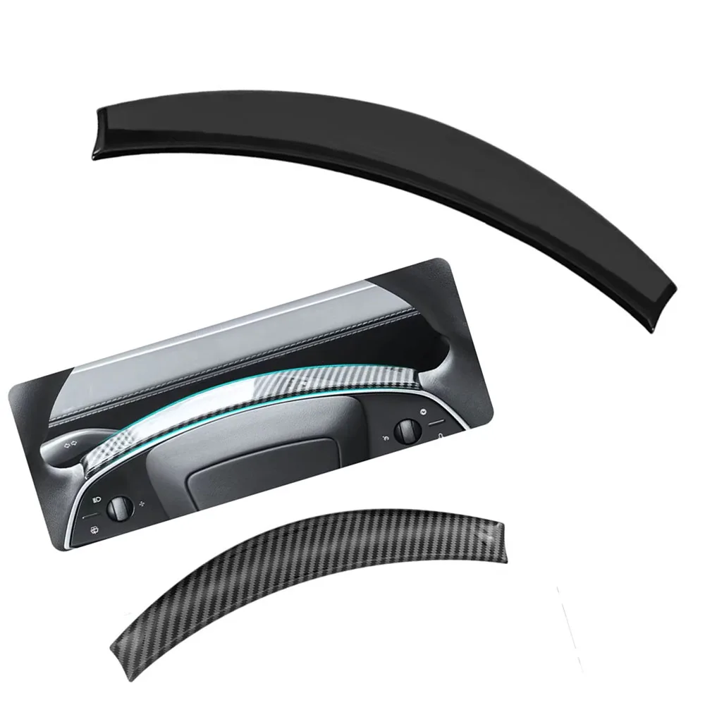 Car Steering Wheel Trim Sticker for Tesla Model 3 Highland for Model Y Juniper 2024-2026 Auto Interior Accessories Gloss Black
