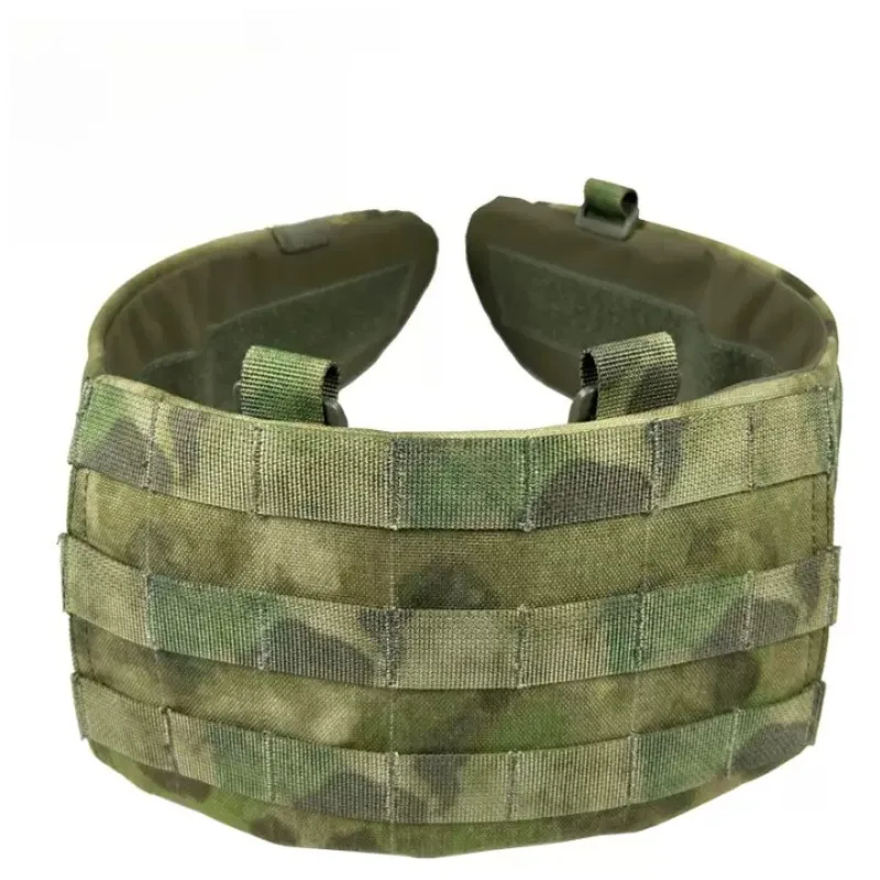 

Мужской тактический пояс-ремень из нейлона 500D с камуфляжным принтом Green Ruins, модульный, многофункциональный, для крепления к жилету, для активного отдыха и боевых действий