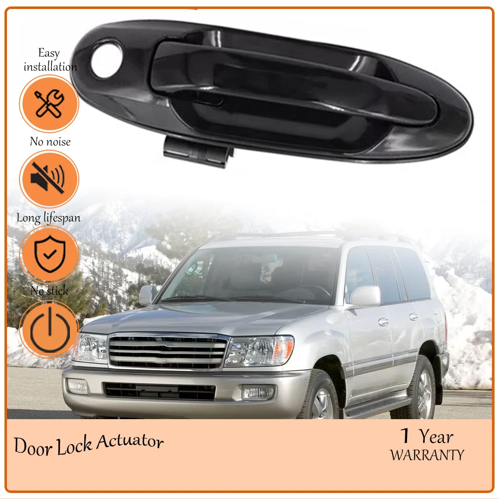

Front Left Black Auto Door Handle Protective Film Cover Compatible With Toyota Land Cruiser1998-2007 OE 69220-60061 69210-60061