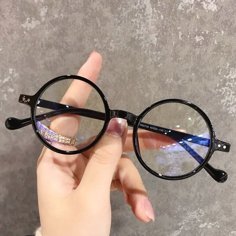 Fashion Portable Round Frame Anti-UV Blue Rays Reading Glasses Presbyopia Eyeglasses Far Sight Eyewear