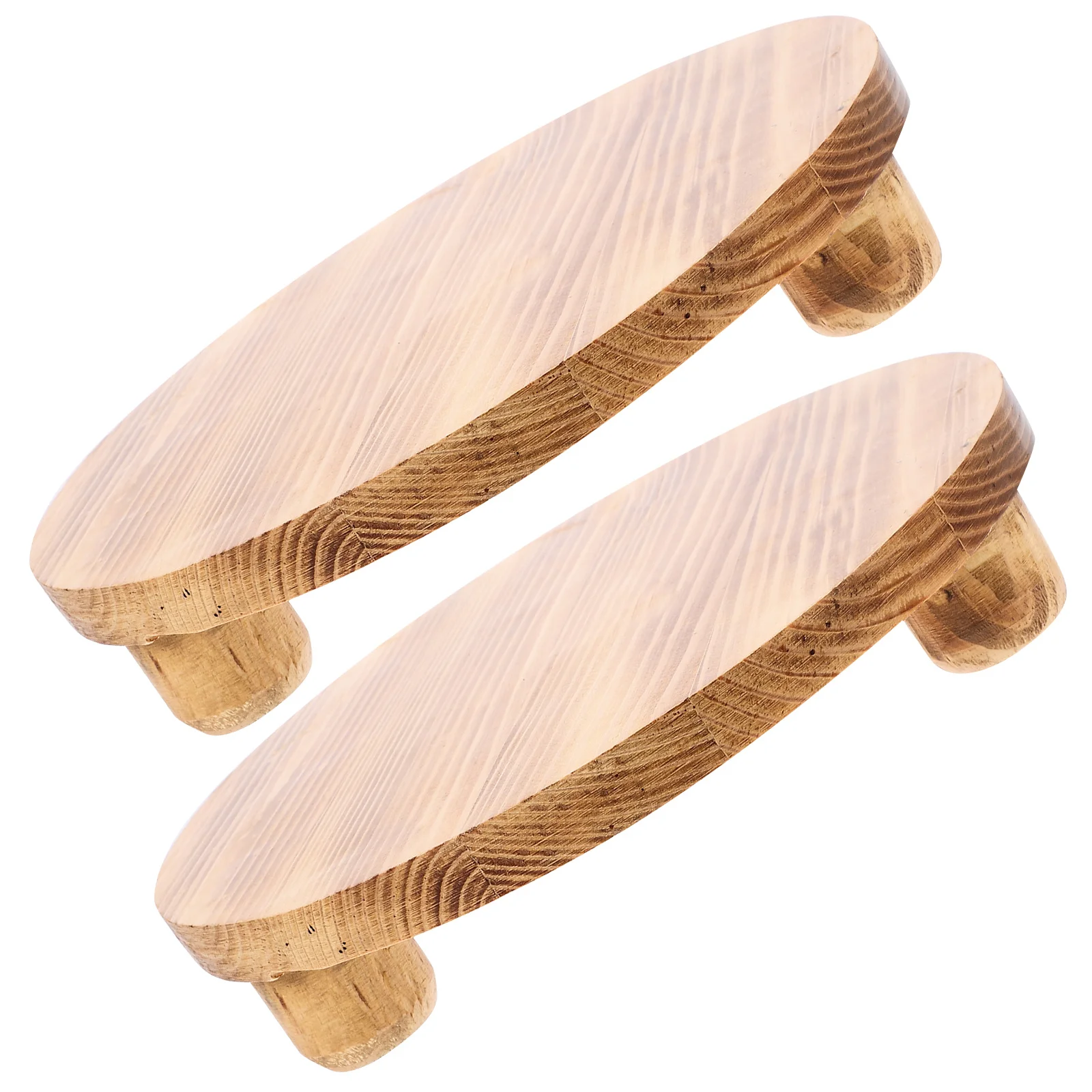 

2pcs Wooden Plant Stand Wood Planter Base For Flower Pots Display Pedestal Home Decor Balcony Garden Craft Vase Holder Reusable