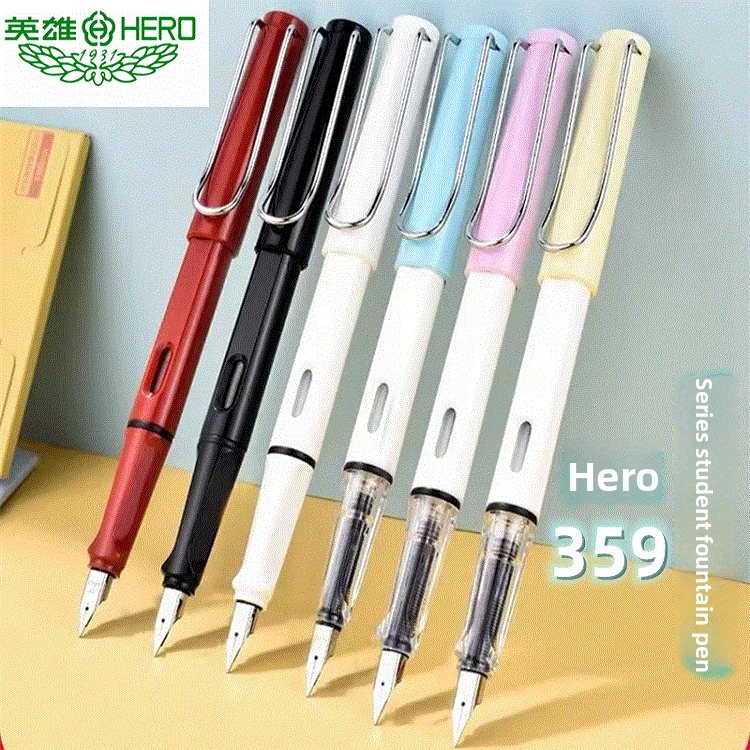 

1PCS HERO Pen 359 Positive Posture Pen Student Practice Ink Bag Pen Gift School Stationery