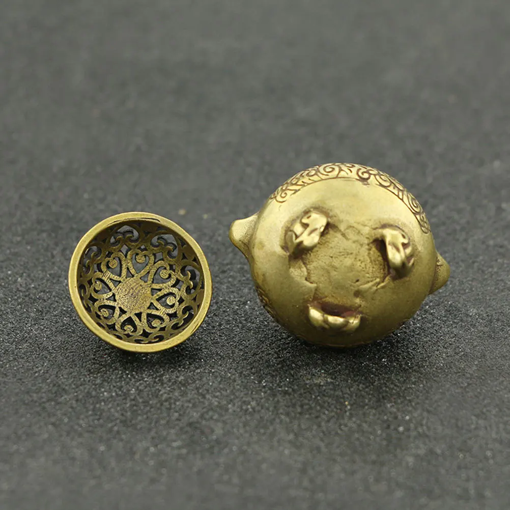 

1Pcs Brass Incense Burner Retro Mini Censer Desktop Holder for Home Office Meditation Yoga Sauna Room Decor Aromatherapy