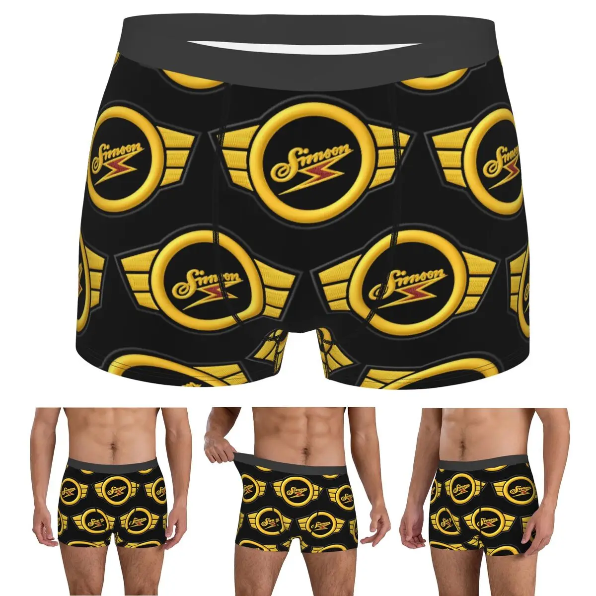 Boxer Underpants Shorts Motorcycle S-Simsons Panties Men Comfortable Underwear for Homme Man Boyfriend Gifts