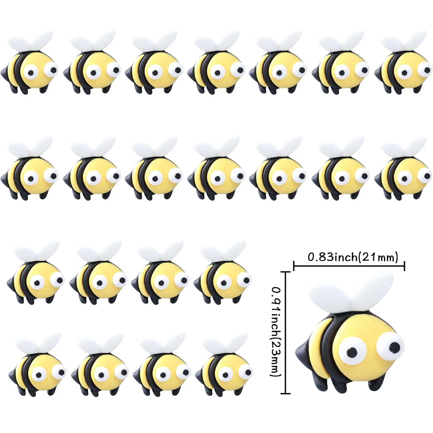 Bees Cupcake Toppers Honey Pot Bee Birthday Cake Decorations for Spring Summer Birthday Bee Theme Baby Shower Cake Toppers Decor